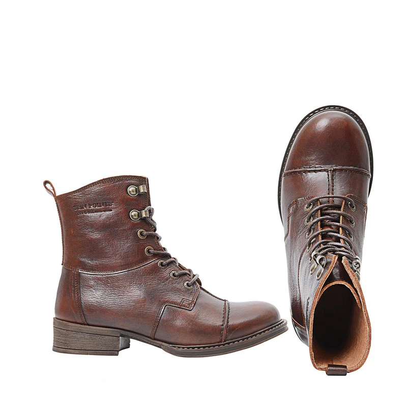 Pandora Laced boots — Rust
