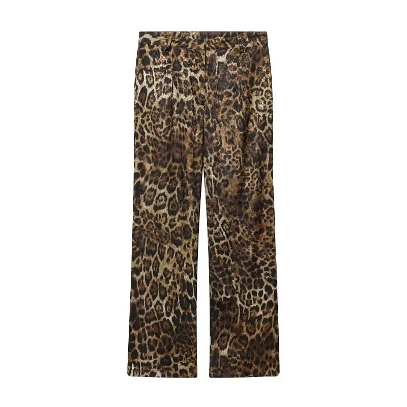 Damen Hosenanzug mit Leopardenmuster und Blazer Savélia