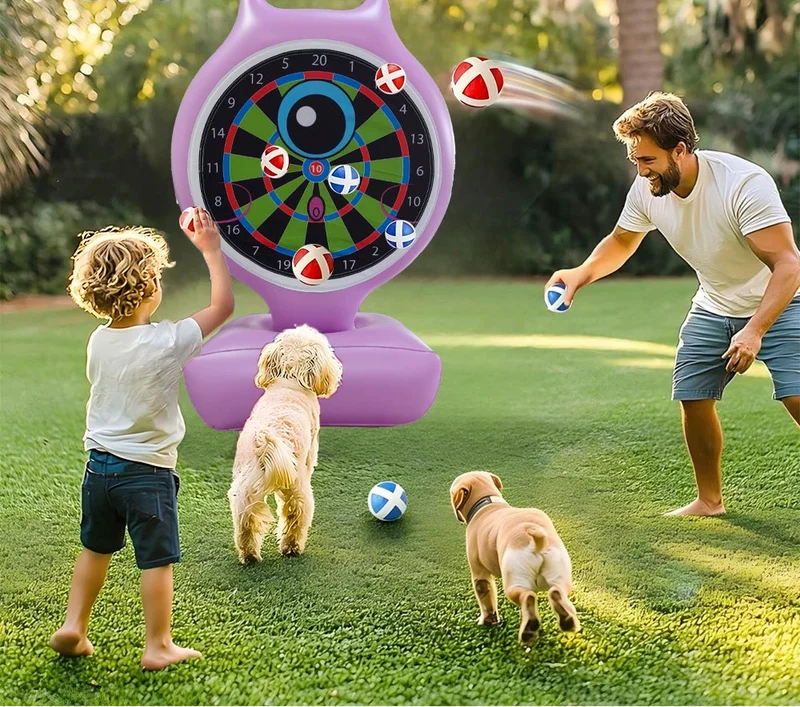 Unicornix Aufblasbare Dartscheibe für Kinder und Familienspiele