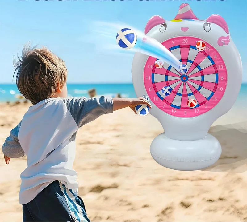 Unicornix Aufblasbare Dartscheibe für Kinder und Familienspiele