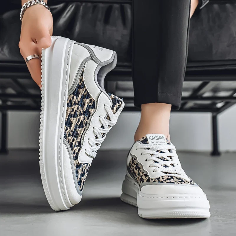 Aerovent Herren Sneaker mit Mesh-Obermaterial und dicker Sohle