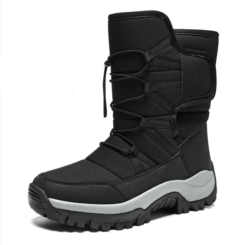 Unisex Winterstiefel mit Plüschfutter und elastischem Verschluss Elvarox