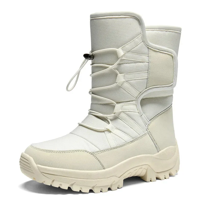 Unisex Winterstiefel mit Plüschfutter und elastischem Verschluss Elvarox