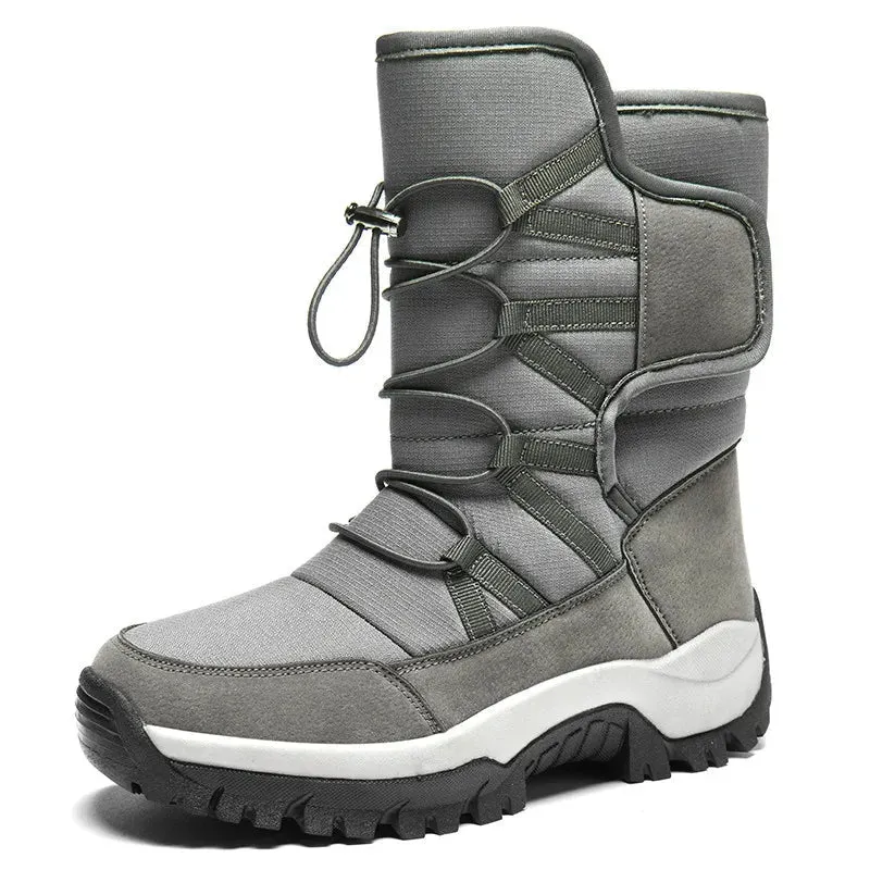 Unisex Winterstiefel mit Plüschfutter und elastischem Verschluss Elvarox