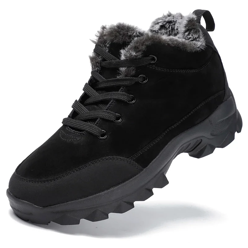 Herren Winterstiefel mit Plüschfutter und Schnürung Norvexis