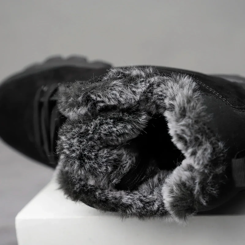 Herren Winterstiefel mit Plüschfutter und Schnürung Norvexis