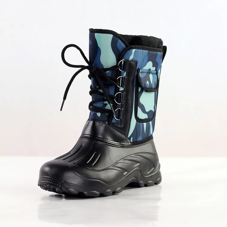 Herren Winterstiefel mit Plüschfutter und kräftiger Sohle Varexon