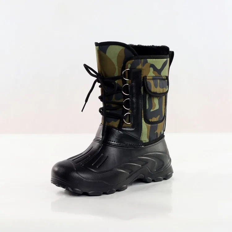 Herren Winterstiefel mit Plüschfutter und kräftiger Sohle Varexon
