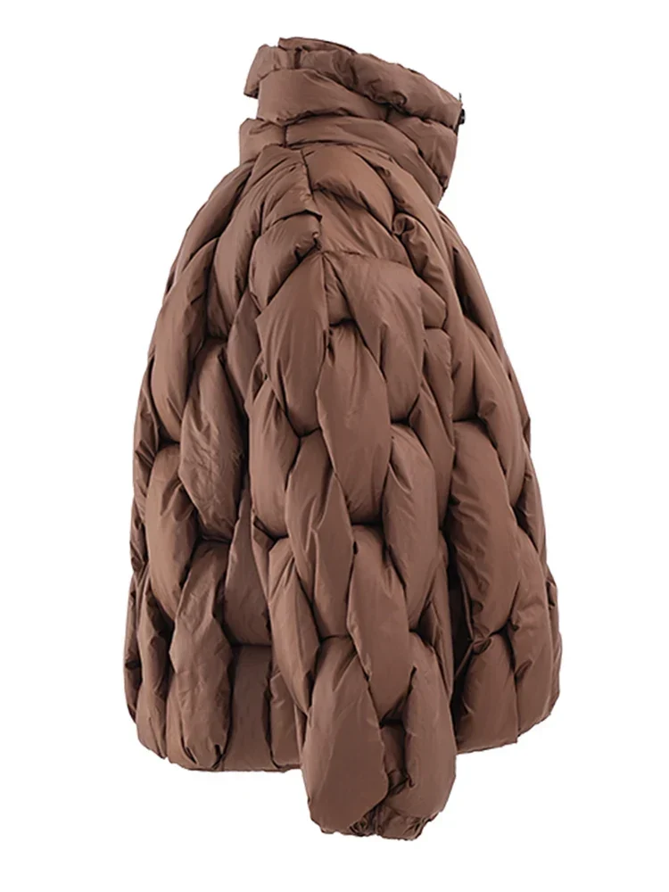 Damen Winterjacke mit Reißverschluss und Taschen Elvarena