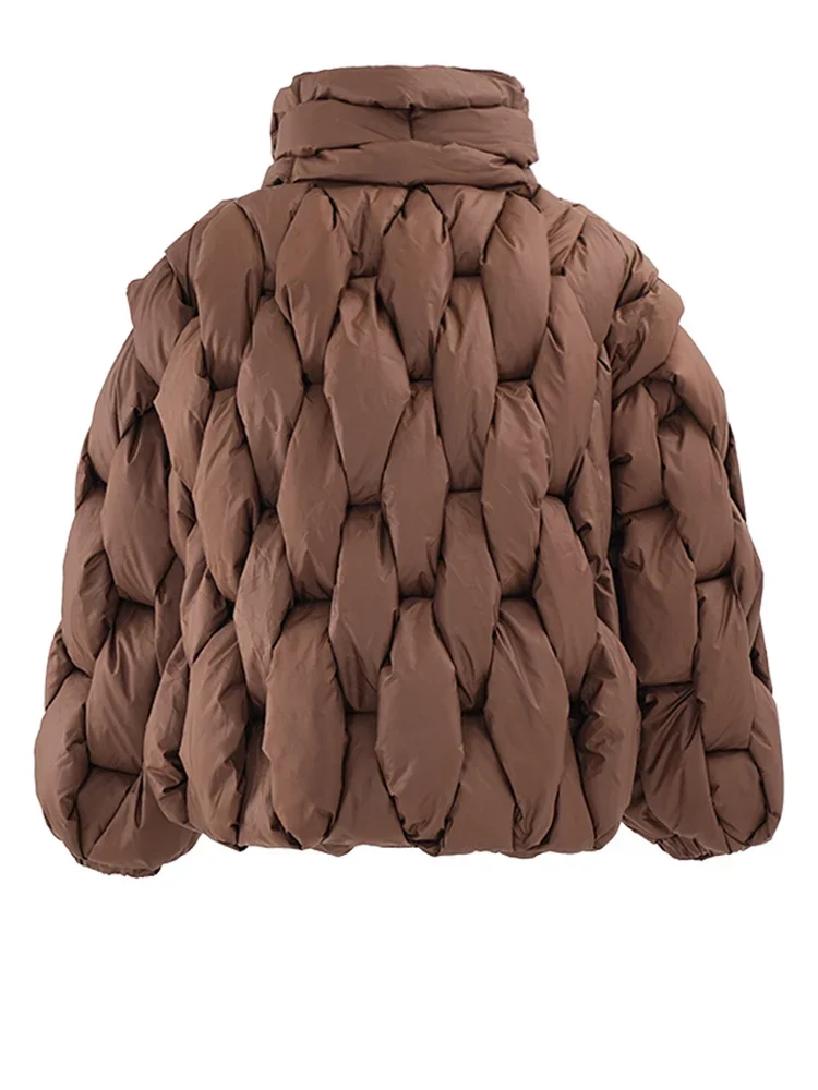 Damen Winterjacke mit Reißverschluss und Taschen Elvarena