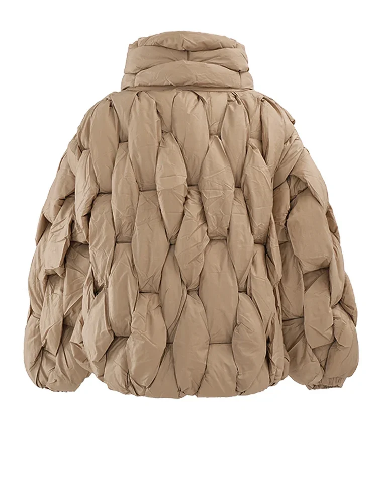 Damen Winterjacke mit Reißverschluss und Taschen Elvarena