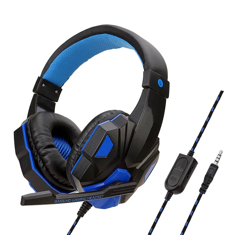 Aurexon Gaming Headset mit Mikrofon und 120° Verstellbarem Bügel
