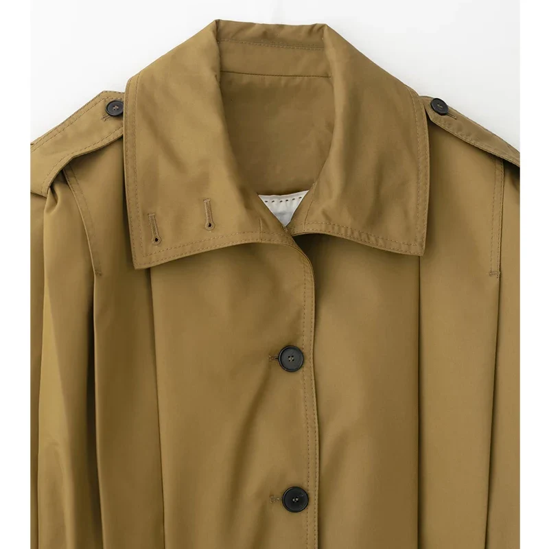 Velmora Damen Bomberjacke mit Plissee und Stehkragen