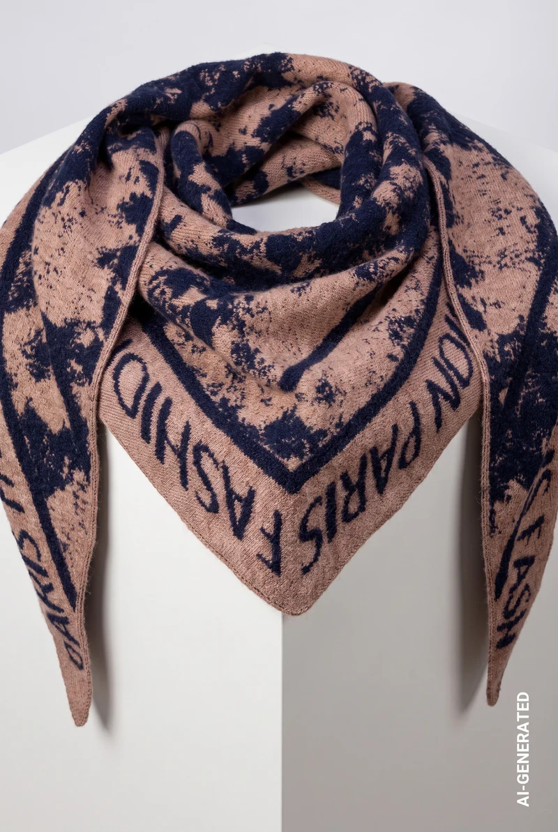 Schal mit Jacquard-Muster
