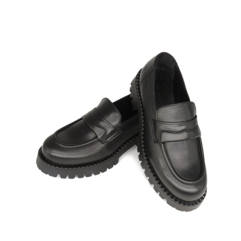 Penny Loafers — Black