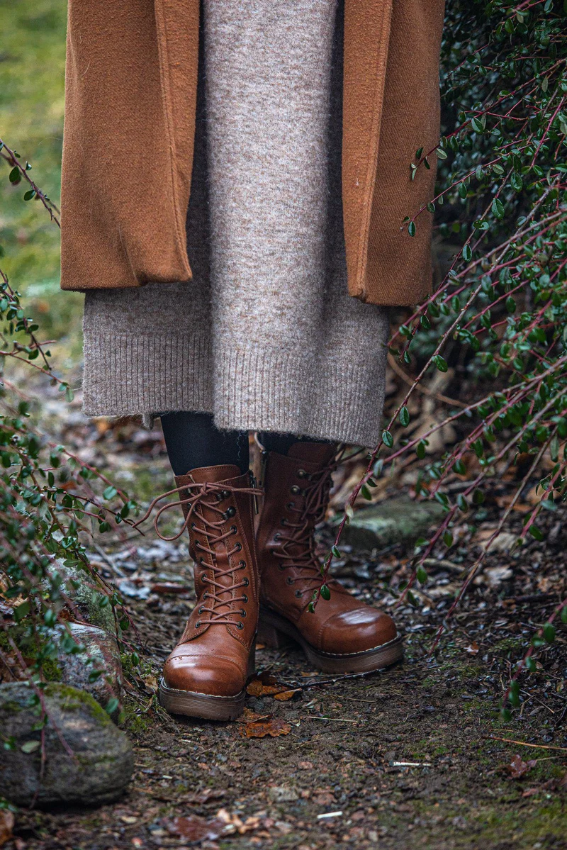 Clarisse Warm boots — Cognac