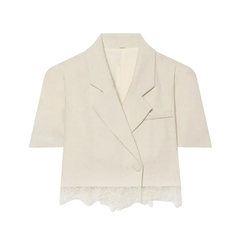 Damen-Zweiteiler mit Blazer und Shorts – Bellavique