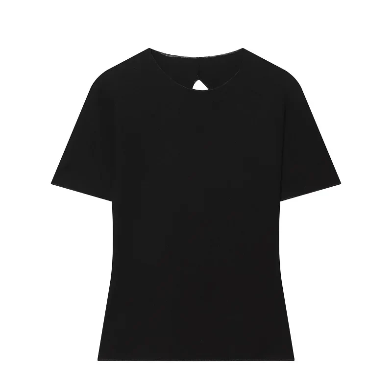 Damen-Zweiteiler mit Kurzarmshirt und Schlaghose – Elanique