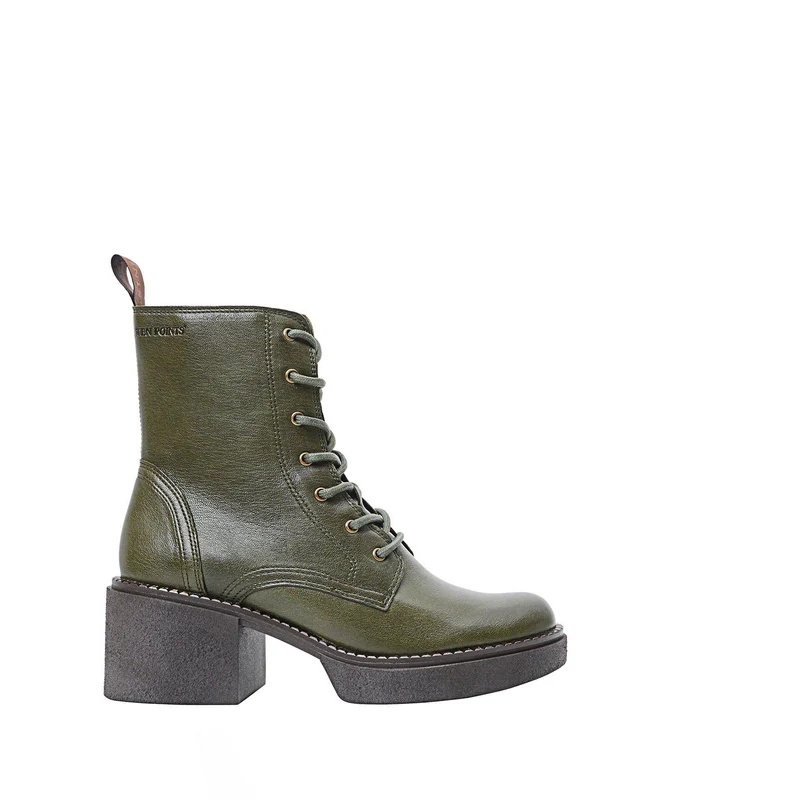 Selma Laced boots — Green