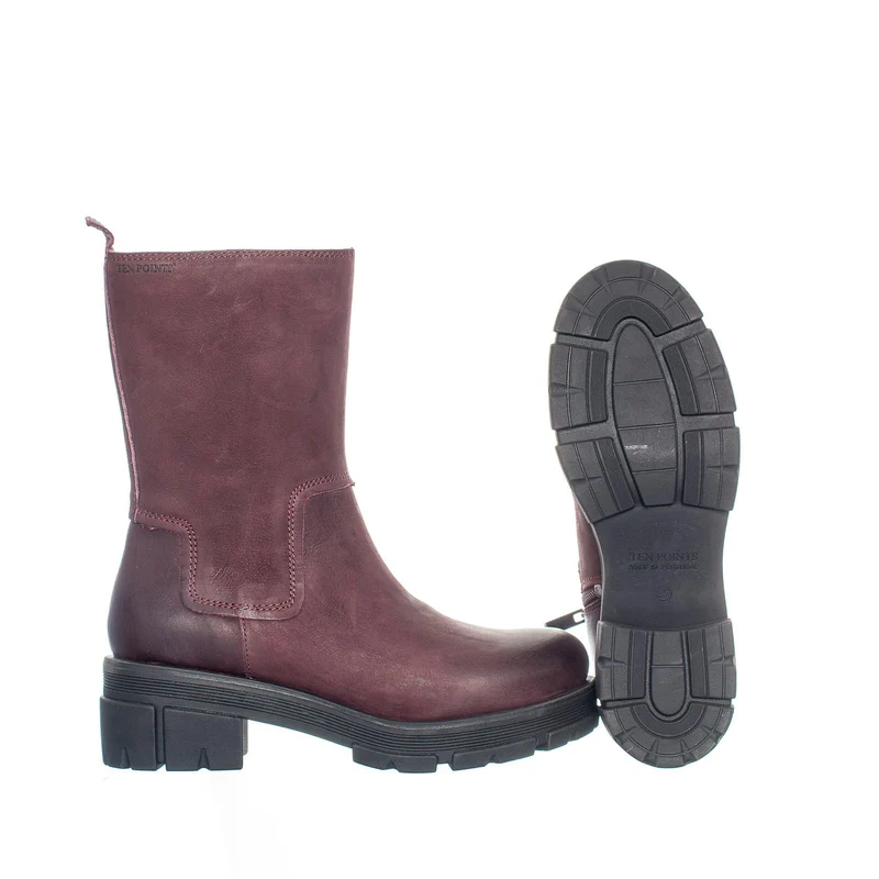 Cecilia Tall shaft boots — Wine