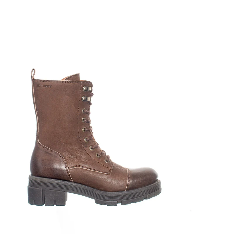 Cecilia Laced boots — Nutbrown
