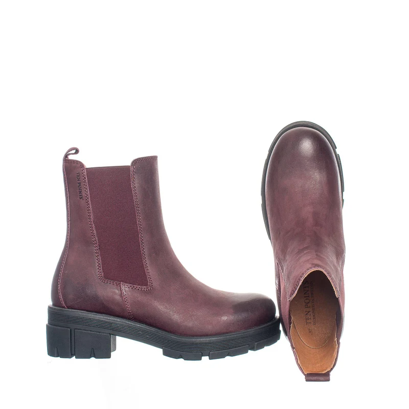 Cecilia Chelsea boots — Wine