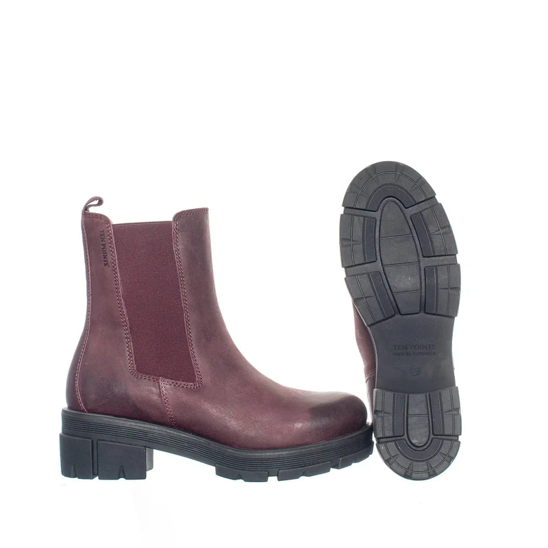 Cecilia Chelsea boots — Wine