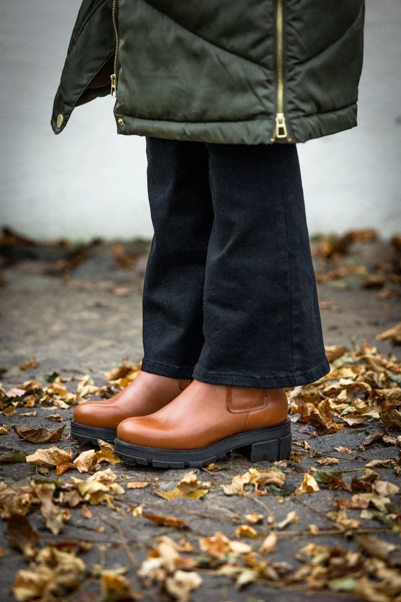 Cecilia Warm boots — Cognac