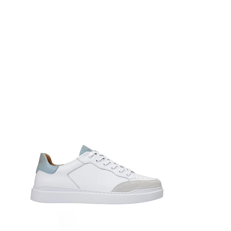 Isolde Sneakers — White/Lightblue