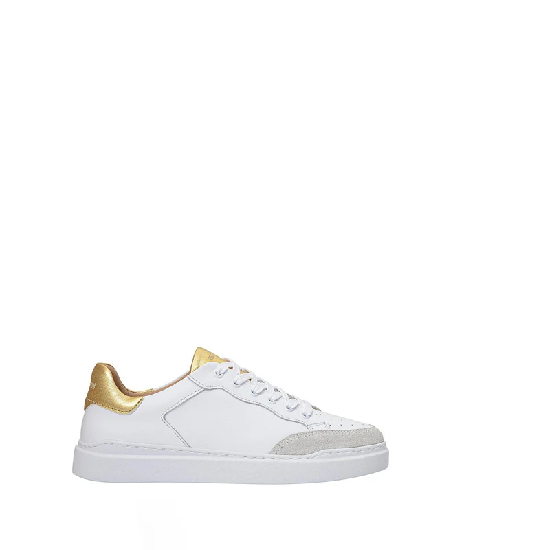 Isolde Sneakers — White/gold