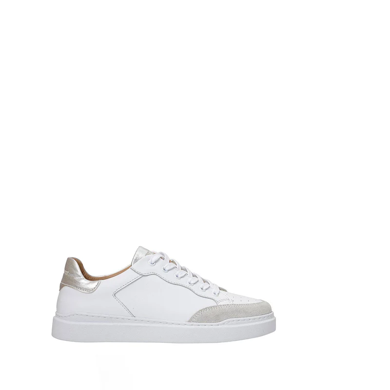 Isolde Sneakers — White/Silver