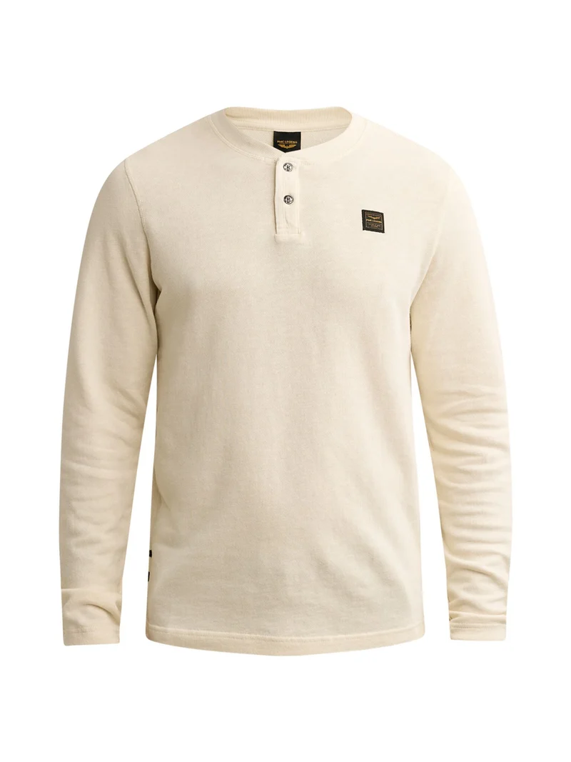 Long sleeve r-neck light slub terr