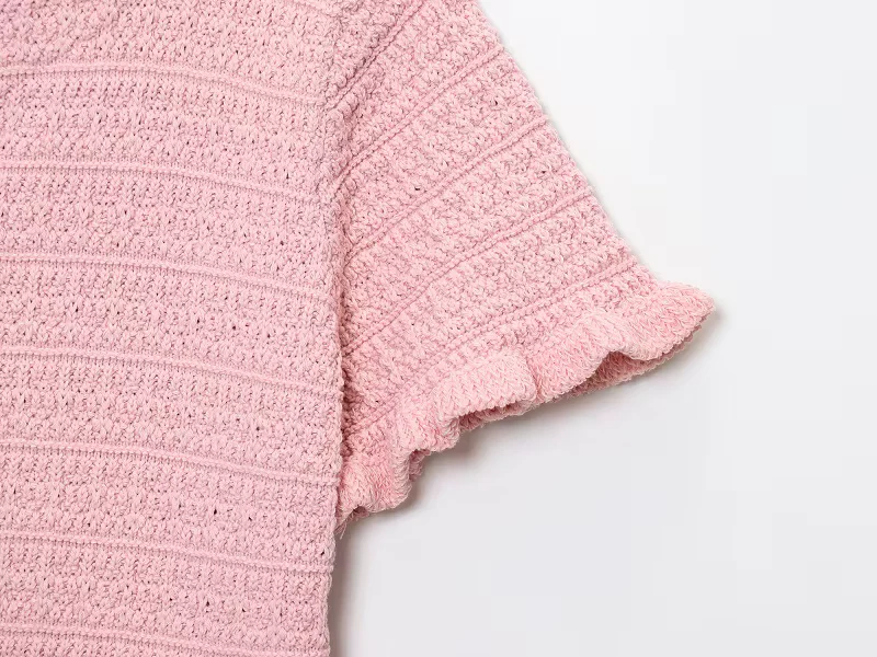 Kurzarm Strickcardigan mit Knopfleiste für Damen – LioraBelle