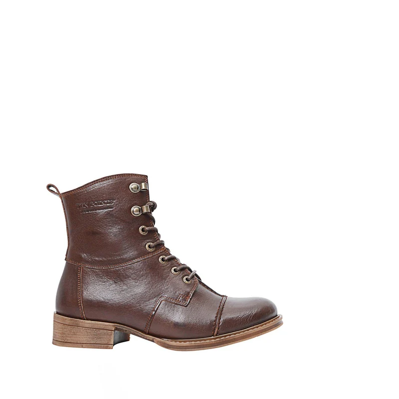 Pandora Laced boots — Chocolate