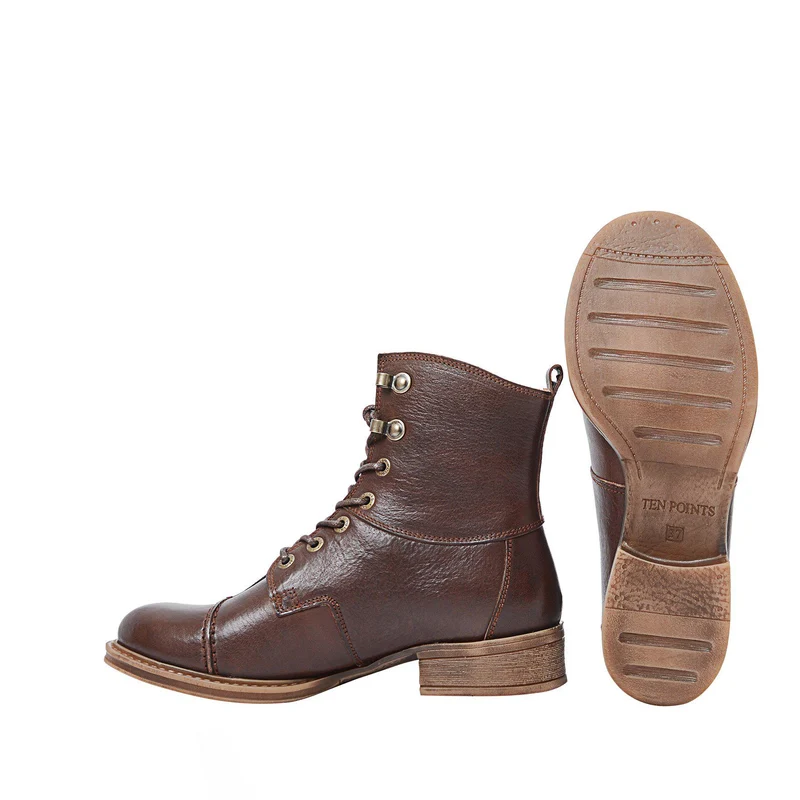 Pandora Laced boots — Chocolate