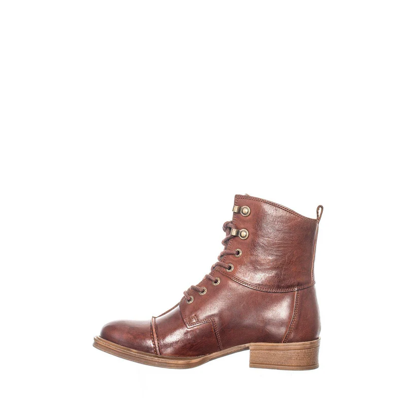 Pandora Laced boots — Chocolate