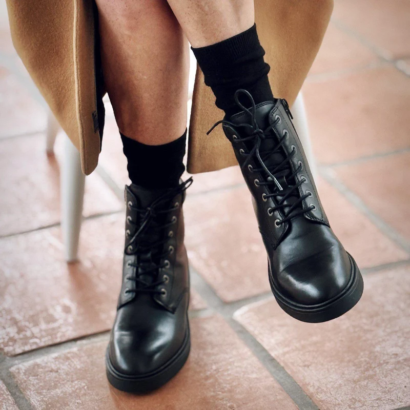 Anita Laced boots — Black