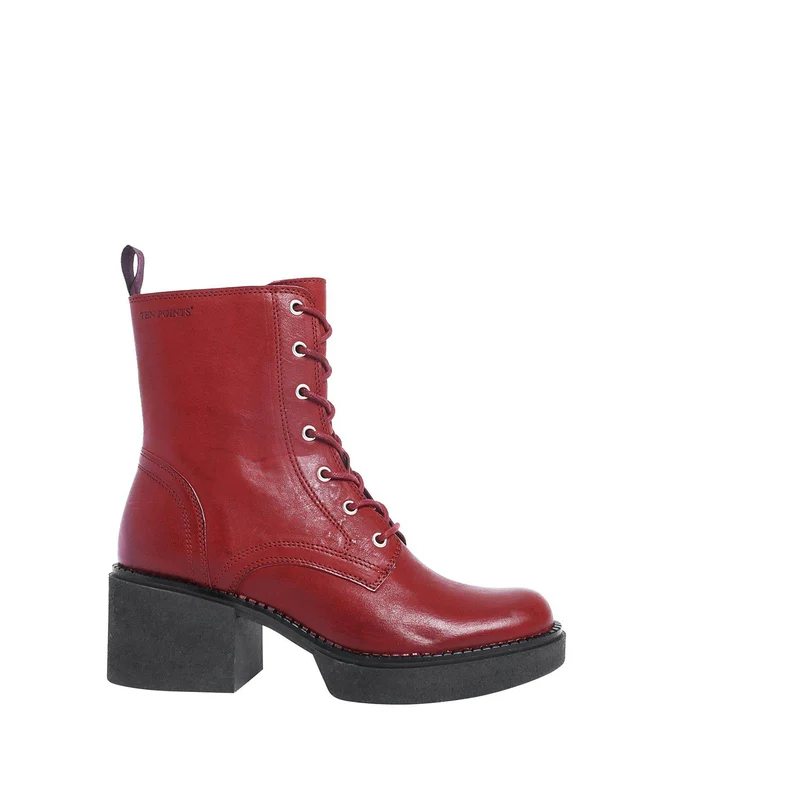 Selma Laced boots — Red