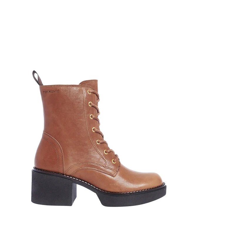 Selma Laced boots — Cognac