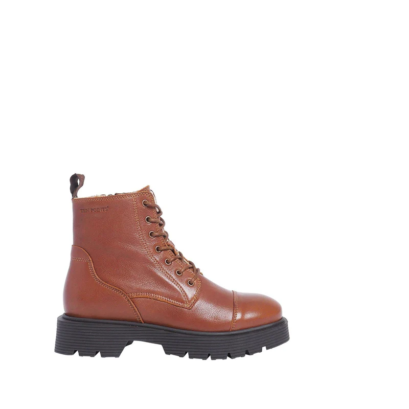 Mimmi Laced boots — Nutbrown