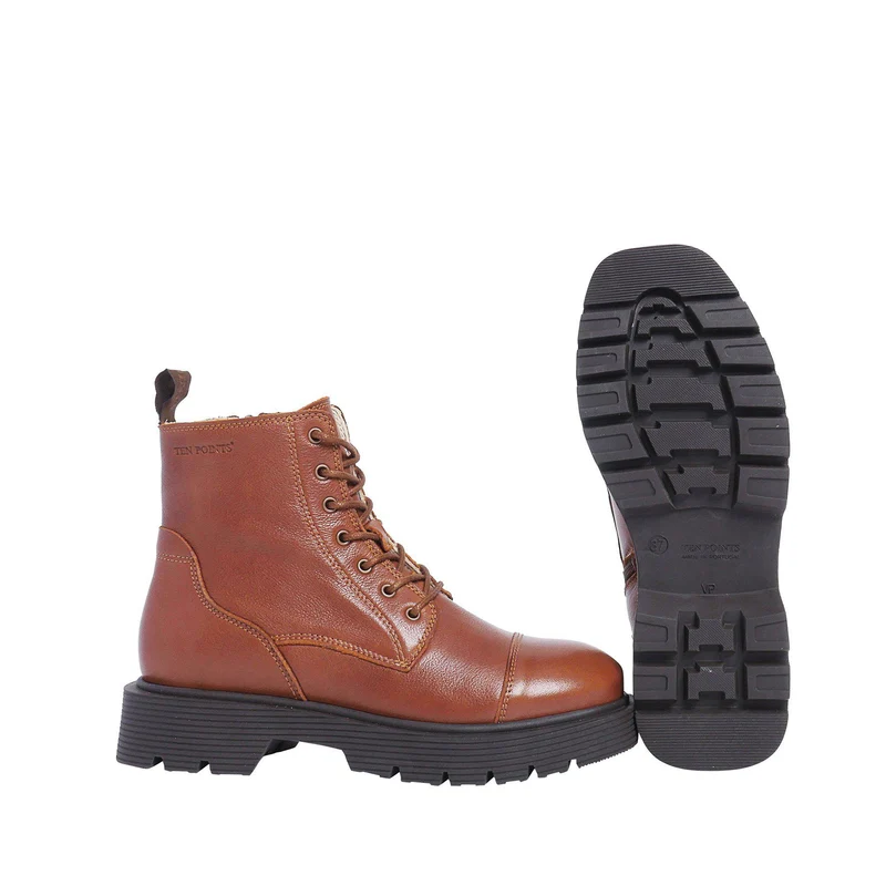 Mimmi Laced boots — Nutbrown