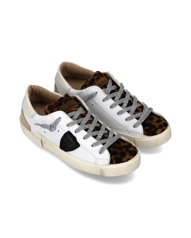 Sneakers Prsx Women, White Brown