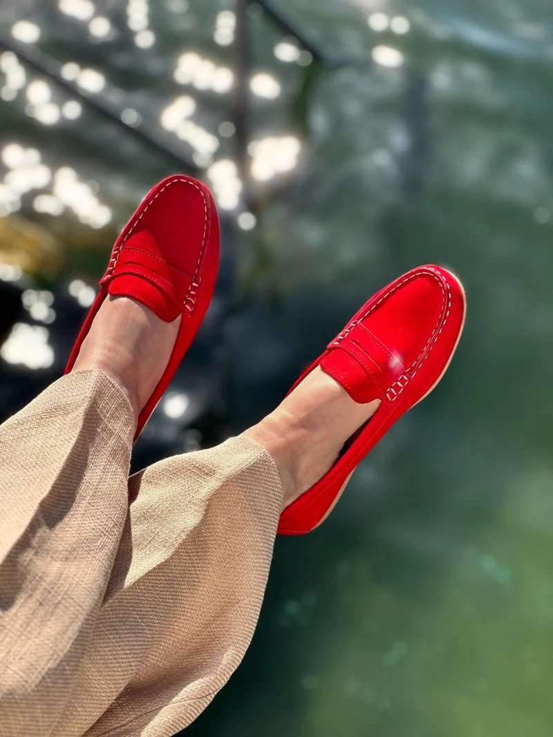 Indy Loafers — Red