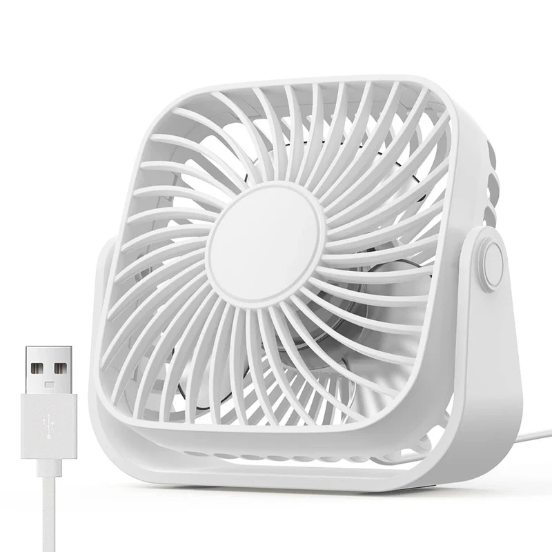 USB Tischventilator mit 3 Geschwindigkeitsstufen und 360° Verstellung – AeroDesk