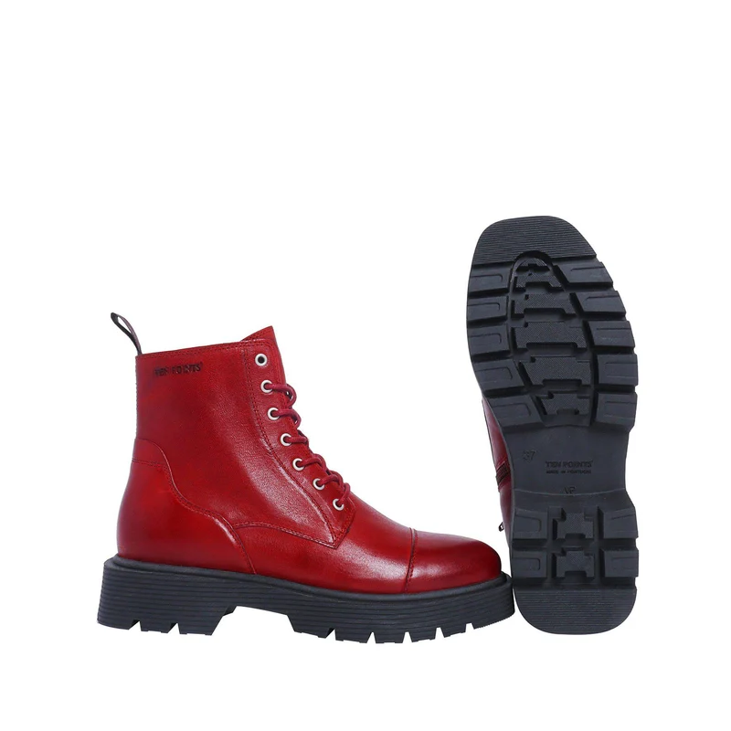 Mimmi Laced boots — Red