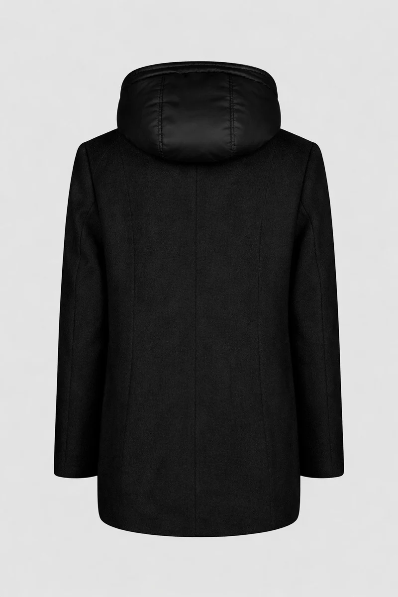 Jacke (Wolle) mit Kapuze