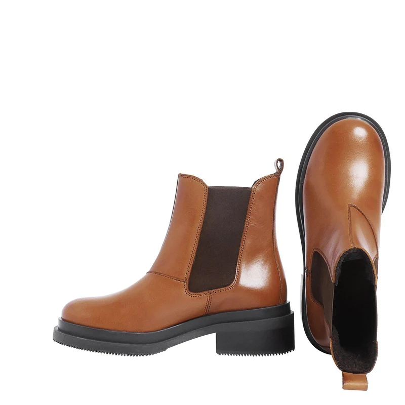 Felina Chelsea boots — Cognac