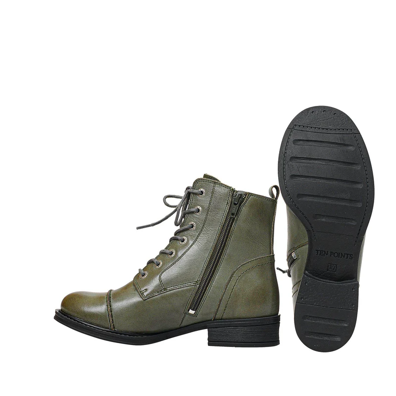 Pandora Laced boots — Khaki