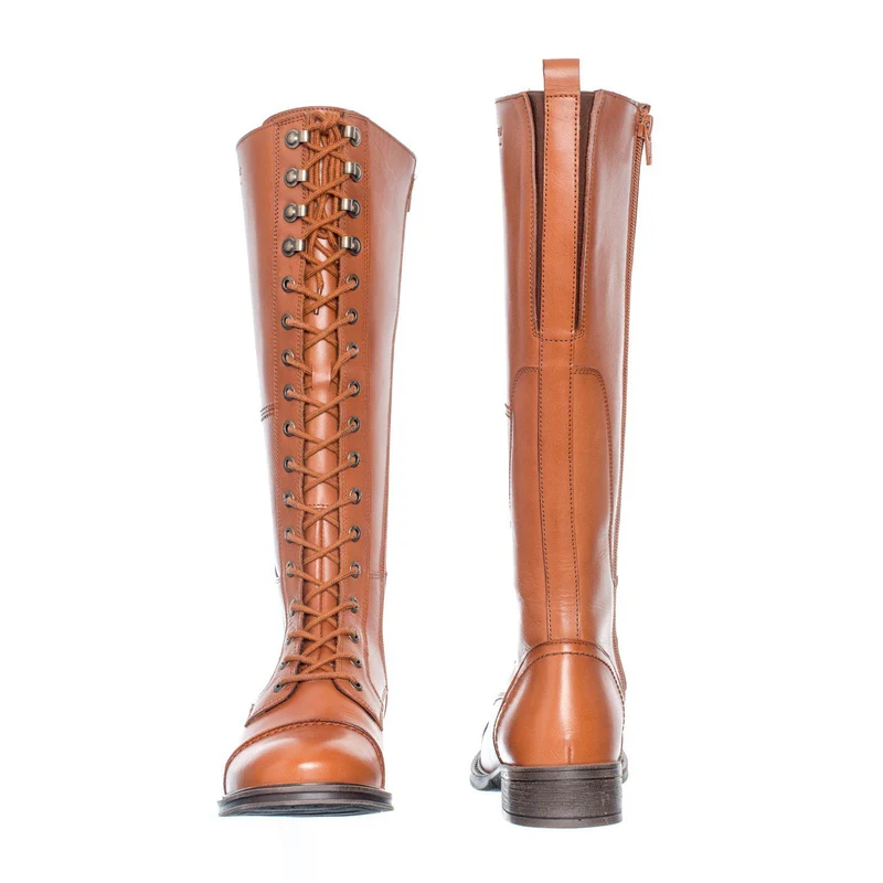 Pandora Tall shaft boots — Cognac