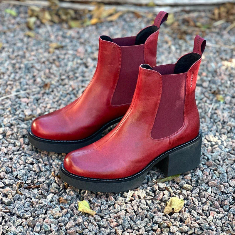 Selma Chelsea boots — Red